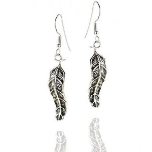 Feather Sterling Silver Earrings by Rafael Jewelry Sterling Silver