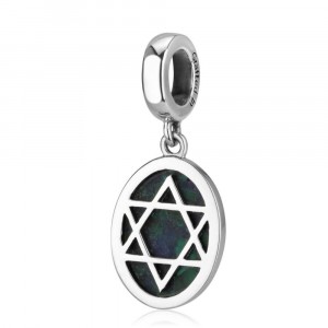 Oval Eilat Stone Charm With Star of David Design at the Back
 Artistas y Marcas