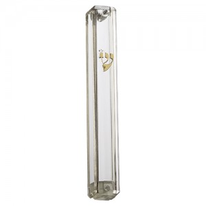 Mezuzah with Gold Hebrew Shin Default Category