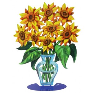 David Gerstein Sunflowers Vase Sculpture Casa Judía
