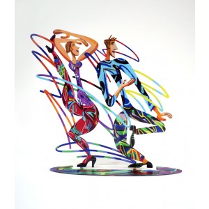David Gerstein Rockers Sculpture in Steel with Dancing Couple Artistas y Marcas