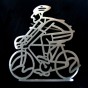David Gerstein Bike Rider Brooch in Silver