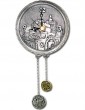 Circular Wall Hanging Clock with Old City of Jerusalem and Pendulums