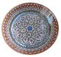 Armenian Ceramic Bowl with Floral Anemones Motif in Orange