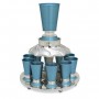 Kiddush Fountain with 10 Cups in Anodized Aluminum by Nadav Art